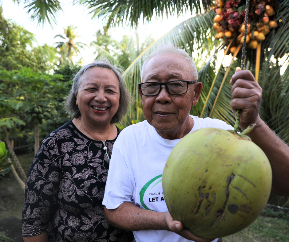 Putu and her husband Ketut